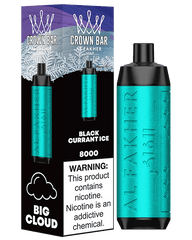 Al Fakher Crown Bar Black Currant Ice 8000 Puffs – 5mg Disposable Vape UAE