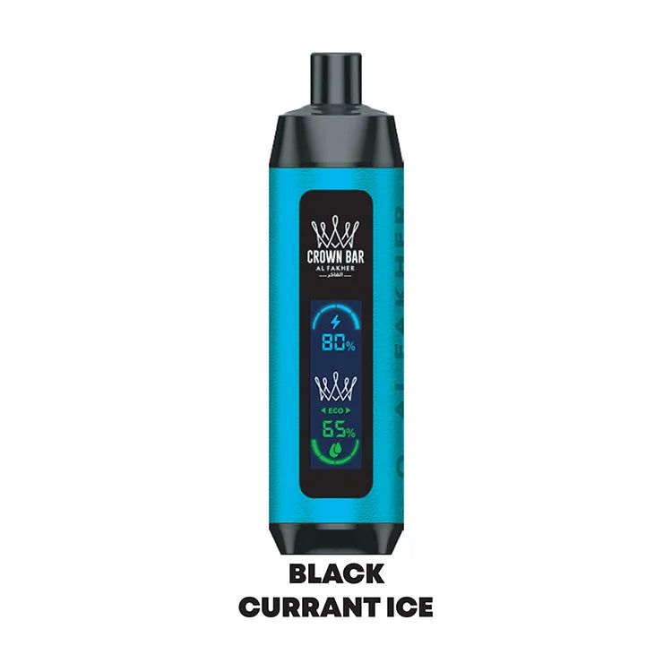 Al Fakher Crown Bar Blackcurrant Ice – 8000 Puffs Disposable Vape | 5mg