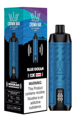 Al Fakher Crown Bar 12000 Puffs – Blue Ocean | Hookah Sound Disposable Vape UAE