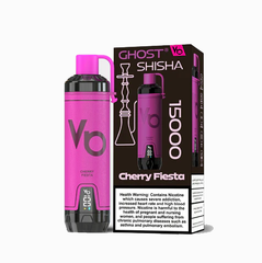 Ghost Shisha Cherry Fiesta 15000 Puffs – 5mg | Flavorful Disposable Vape UAE