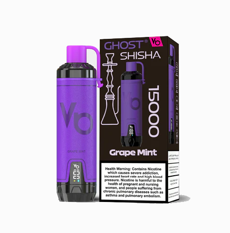 Ghost Shisha Grape Mint 15000 Puffs – 5mg | Cool & Fruity Disposable Vape UAE