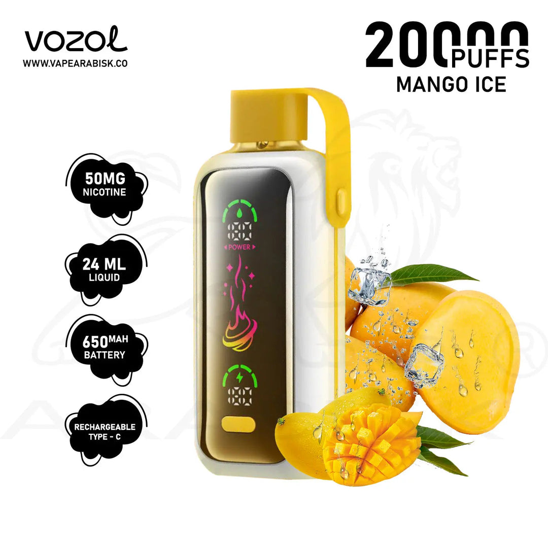 Vozol Star Mango Ice 20000 Puffs – 50MG Disposable Vape Dubai