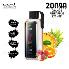Vozol Star Orange Pineapple Lychee 20000 Puffs – 50MG Disposable Vape Dubai