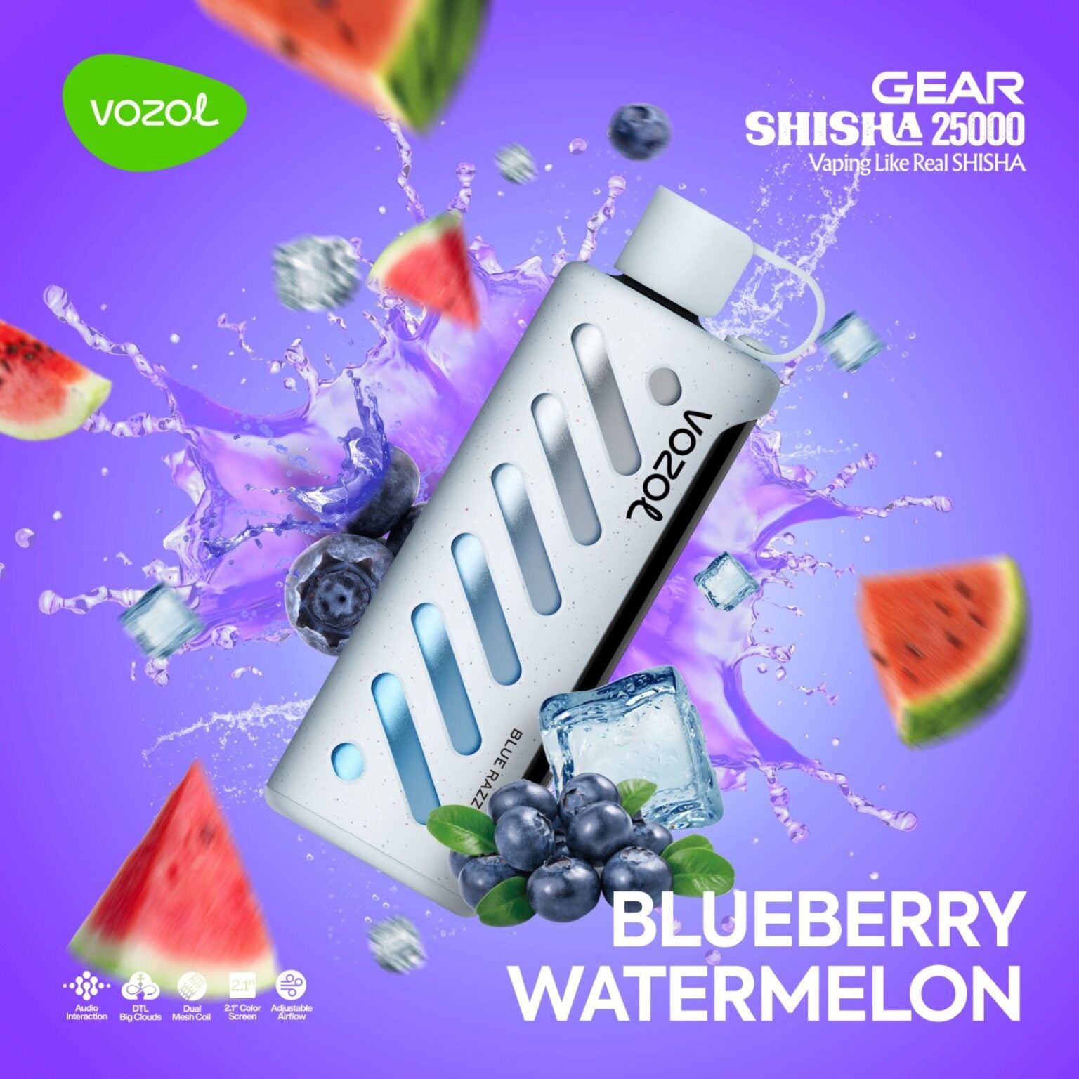 Vozol Gear Shisha 25000 PuffS Disposable Vape in UAE