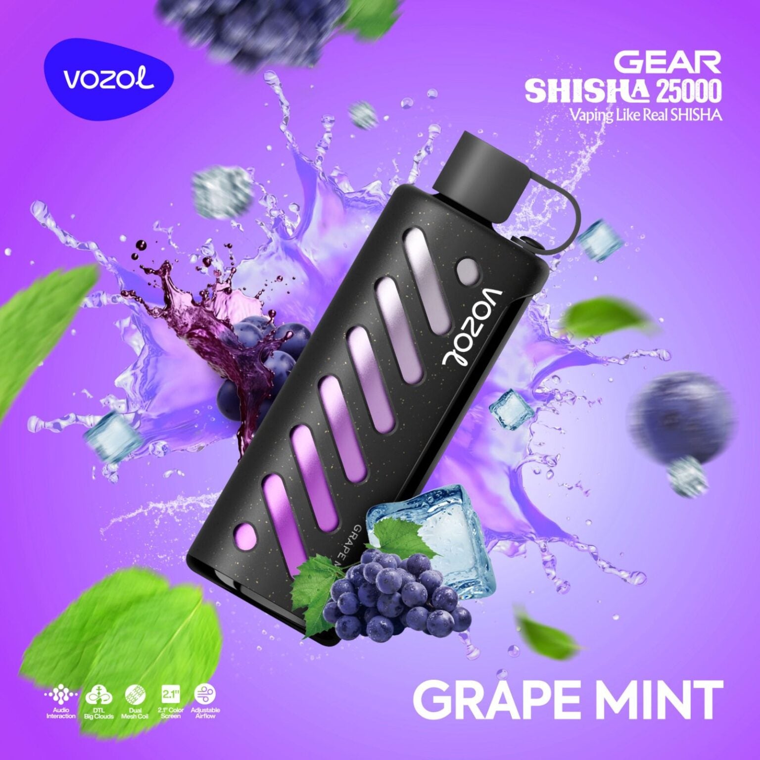 Vozol Gear Shisha 25000 PuffS Disposable Vape in UAE