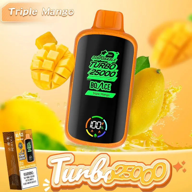 Turbo 25K Disposable Vape 5% Nicotine 25000 Puffs in UAE